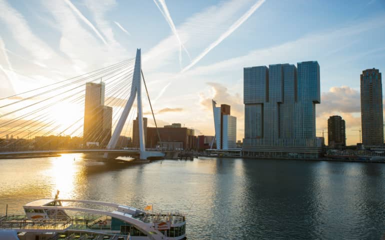 Erasmus Bridge in Rotterdam
