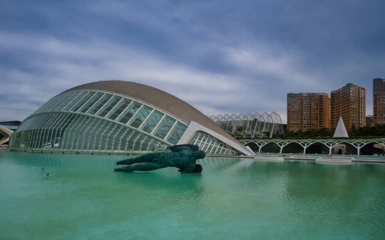 The giant aquarium in Valencia