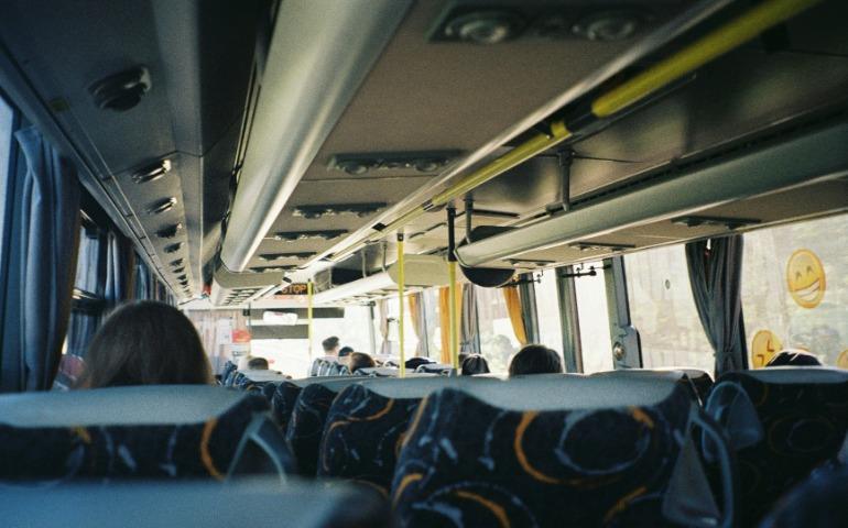Interior of bus
