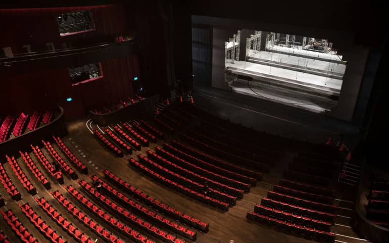An empty concert room
