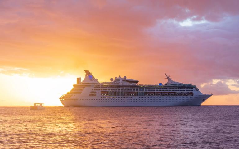 A majestic cruise ship 