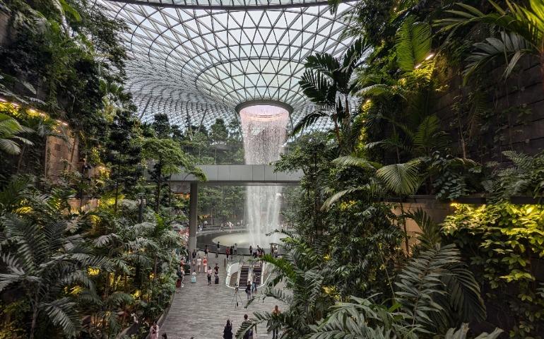 Jewel Changi Airport in Singapore,.