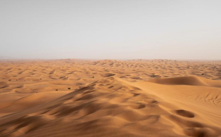 Golden sand desert