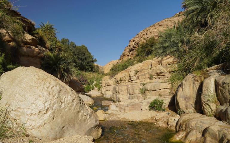 Rocky landscapes of Wadi