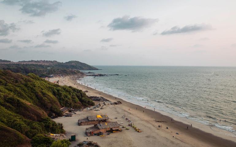 View of beach in Goa 
