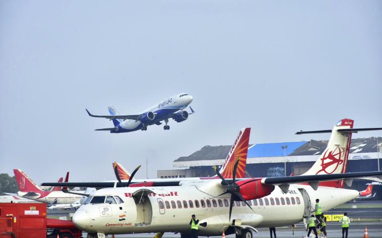 Planes on Indian airport