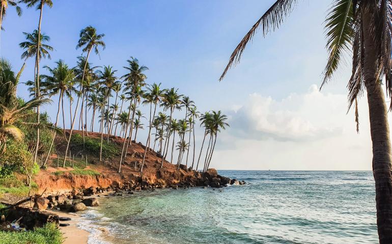 Beautiful coastline at Mirissa, Sri Lanka