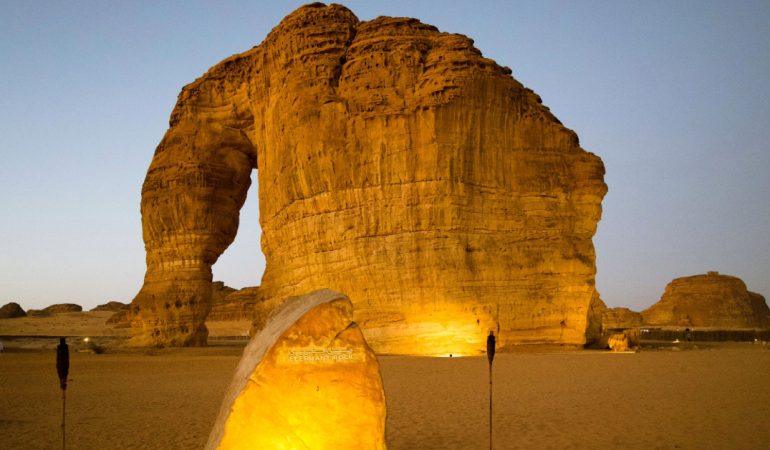 The majestic Elephant Rock in Al Ula, Saudi Arabia, at twilight
Image Credit: Tyrrel Burns/Pexels