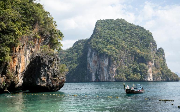 Traditional boat in Krabi, Thailand