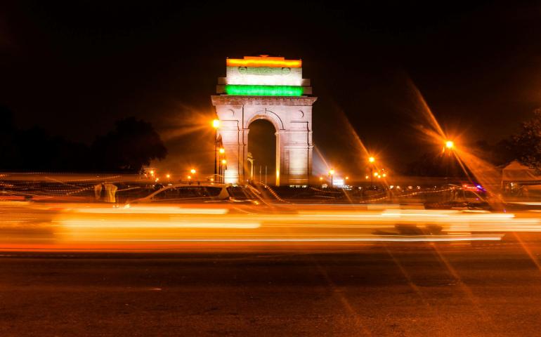 Illuminated India Gate