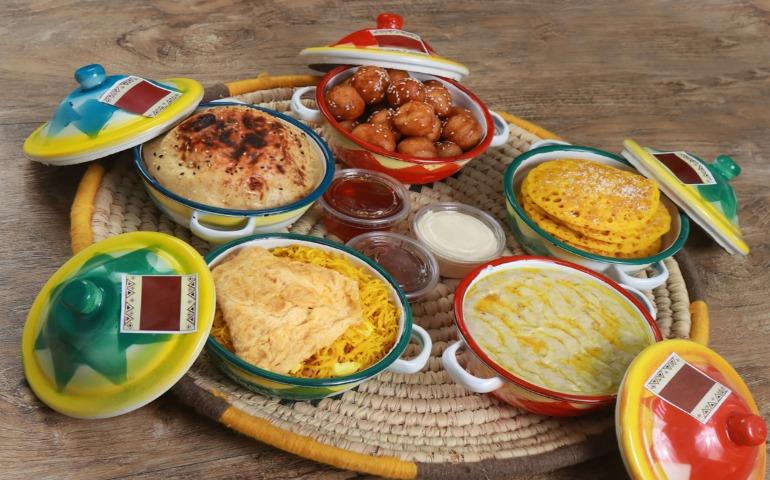 Traditional Emirati sweets served during seasonal festivals