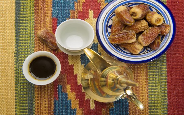 Arabic coffee and dates