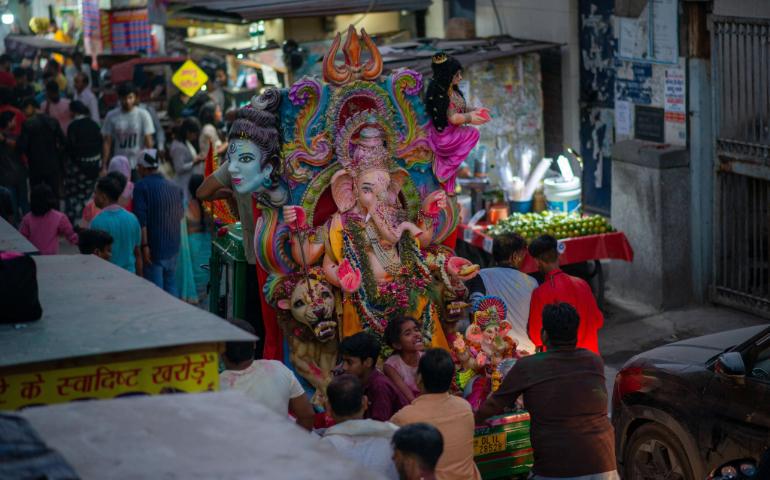 Anant Chaturthi procession in Delhi
