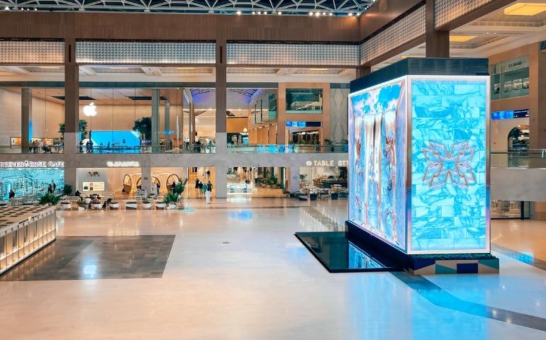 Interiors of the famous Yas Mall in Abu Dhabi