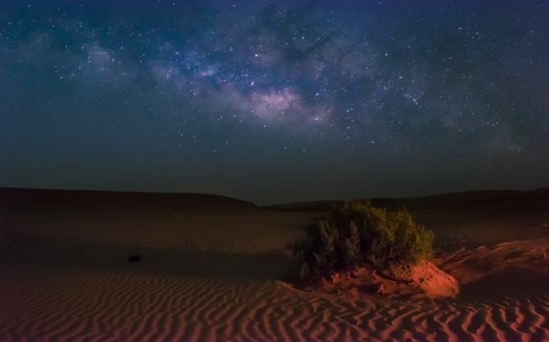 Views from the desert at night Al Ain Abu Dhabi