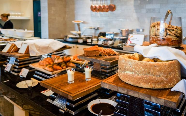 Breakfast buffet from a hotel in Abu Dhabi