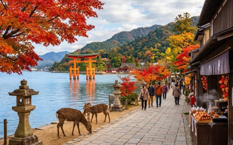 AI generated image of Miyajima Island