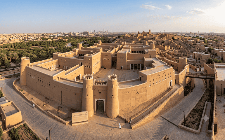 The famous historic structures of Salwa Palace