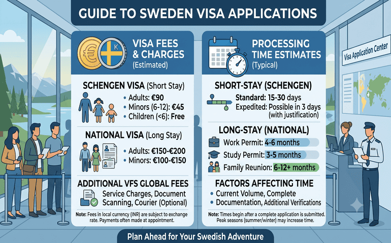 Details about Sweden visa processing time