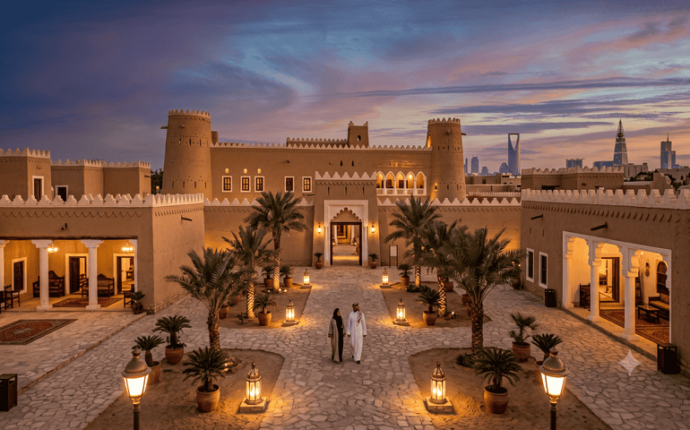 Beautiful views of the Murabba Palace in Riyadh