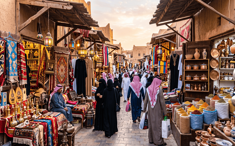 Souk and market in Riyadh