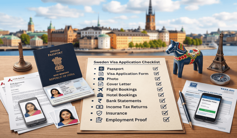 Sweden Visa Documents Checklist For Indian Travellers
