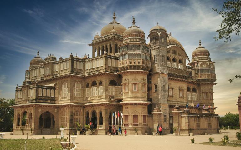 External View of architectural beauty Vijay Vilas Palace.