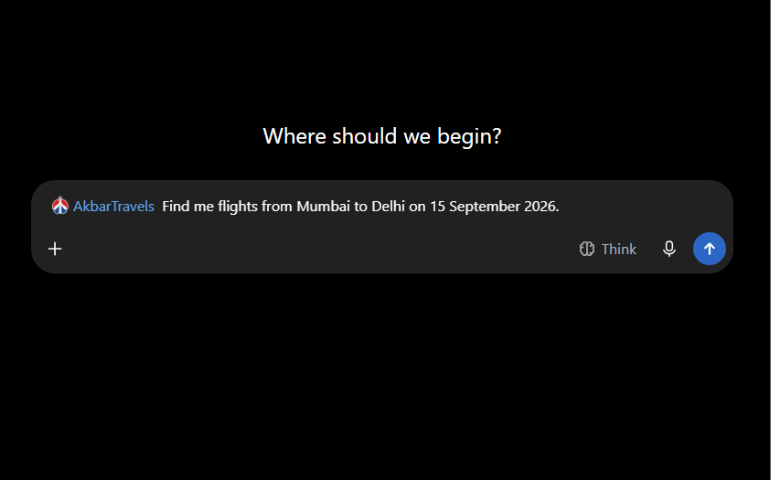 Flight search using the Akbar Travels plugin