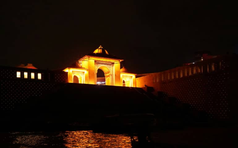 Kashi Vishwanth Temple Ganga Dwar at Varanasi Ganga Ghat
