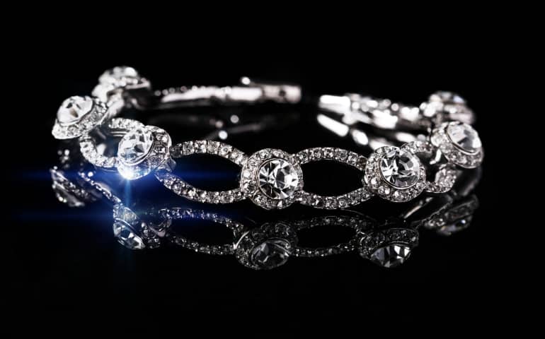 Beautiful bracelet in white color