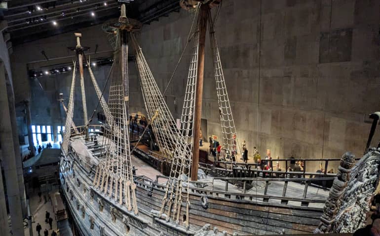 Picture of the Vasa in the Vasamuseum in Stockholm, Sweden