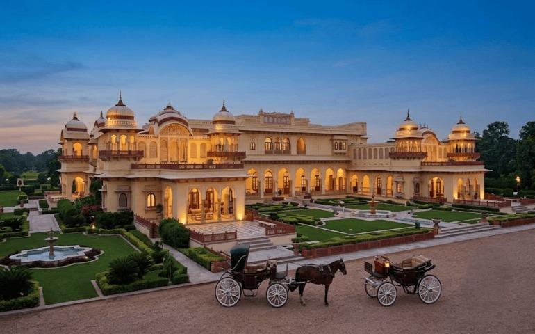 AI-generated image of Rambagh Palace