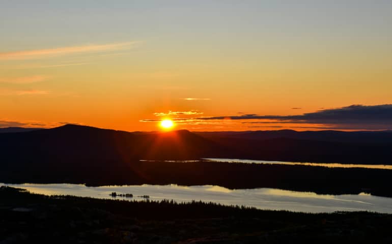 Sunset in Sweden
