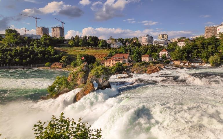 The powerful Rhine Falls in Neuhausen am Rheinfall, Switzerland
Image Credit: Adrian Limani/Pexels 