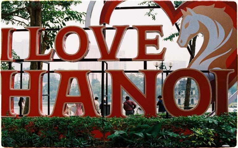 Colorful 'I Love Hanoi' sign 
Image Credit: Ama Journey/Pexels