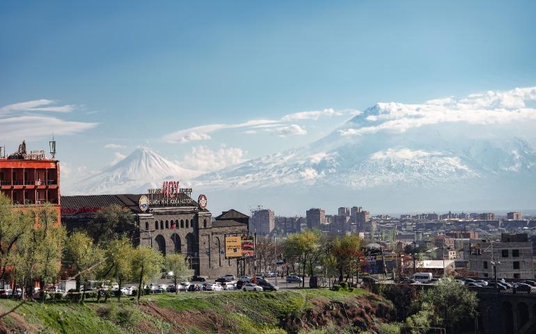 Captivating view of Yerevan cityscape with Mount Ararat in the background.
Image Credit: Arina Dmitrieva/Pexels
