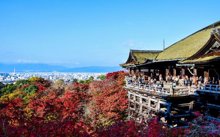 Kiyomizu-dera Temple with vibrant autumn foliage in Kyoto, Japan
Image Credit: AXP Photography/Pexels
