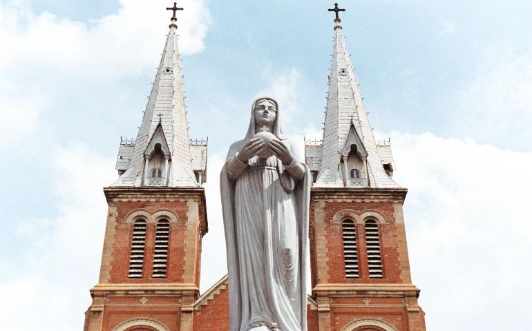 Majestic view of Notre-Dame Basilica's facade, Ho Chi Minh City, Vietnam
Image Credit: Hom Nay Chup Gi/Pexels