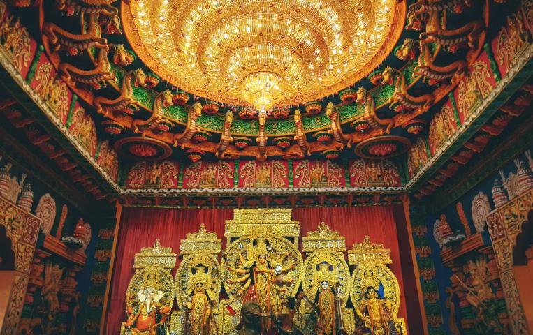 Stunning decorative display of Durga Puja festival in Kolkata, West Bengal.
Image Credit - Monojit Dutta/Pexels