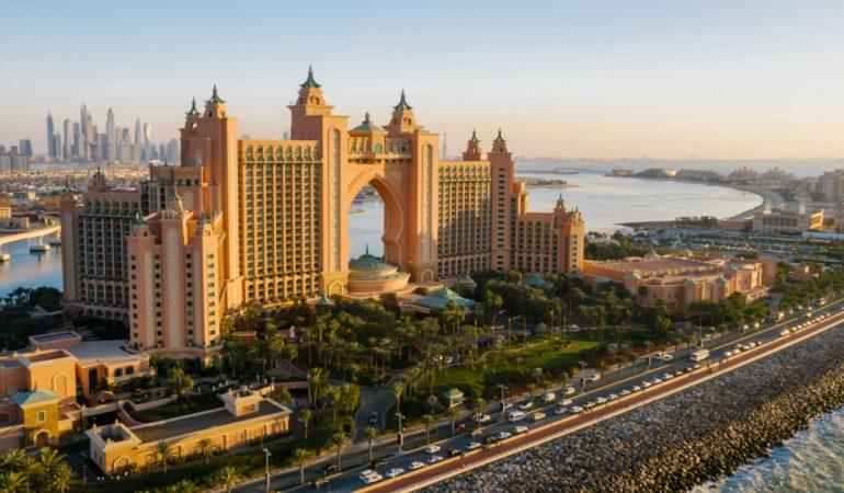 View of Atlantis The Palm hotel in Dubai
