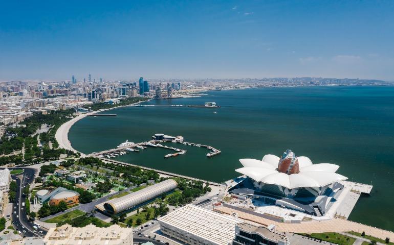 View of Baku's skyline and coast, Azerbaijan
Image Credit: Mikhail Nilov/Pexels