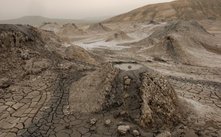 Explore the unique landscape of Qobustan’s mud volcanoes in Azerbaijan.
Image Credit: Tom D’Arby/Pexels