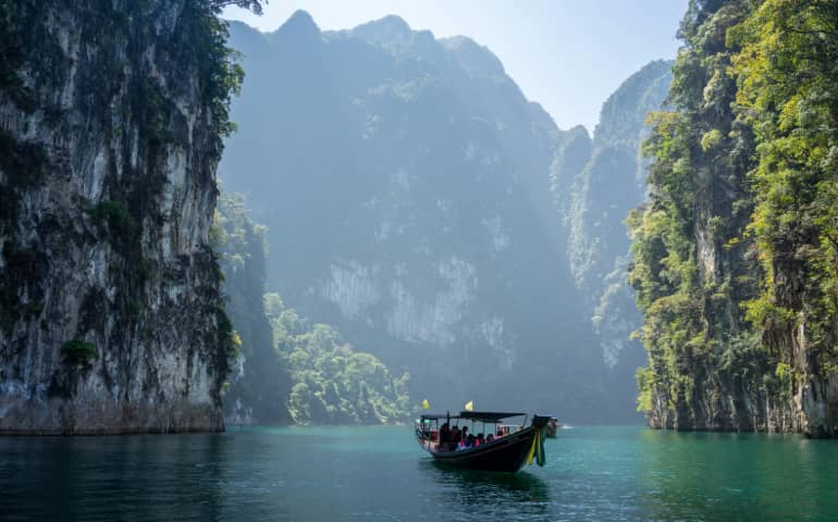 Beautiful view of Thailand boat ride