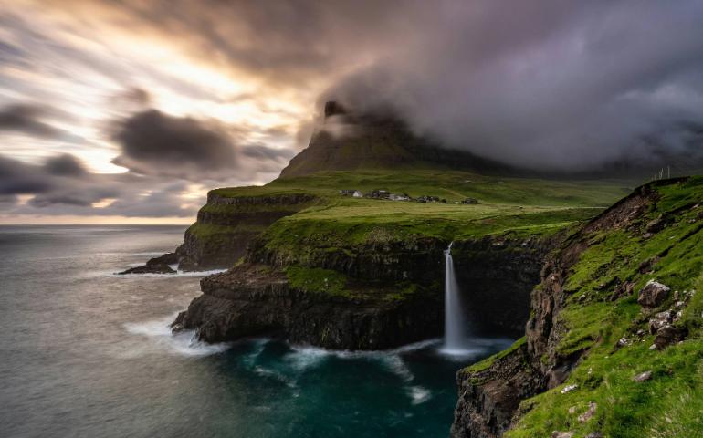 Scenic landscape of the Faroe Islands