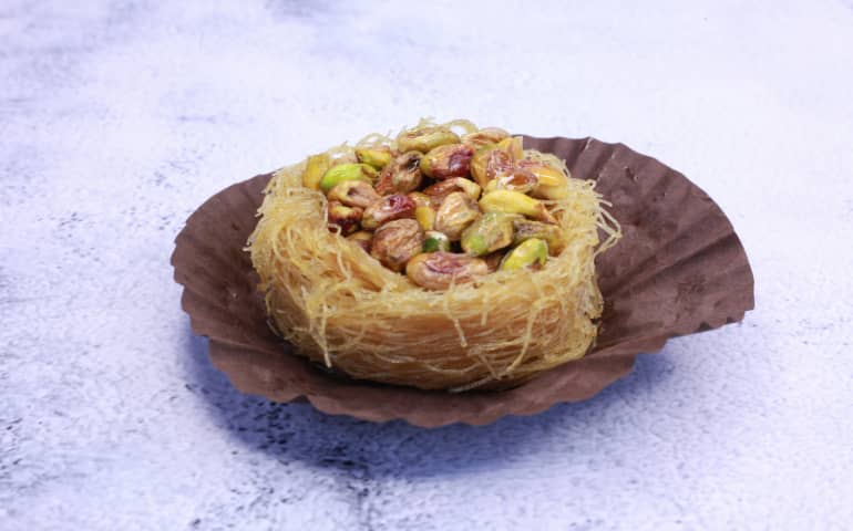 Delicious Kunafa kept on the table