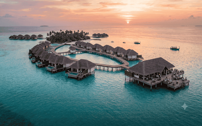 Beautiful resort in Maldives
