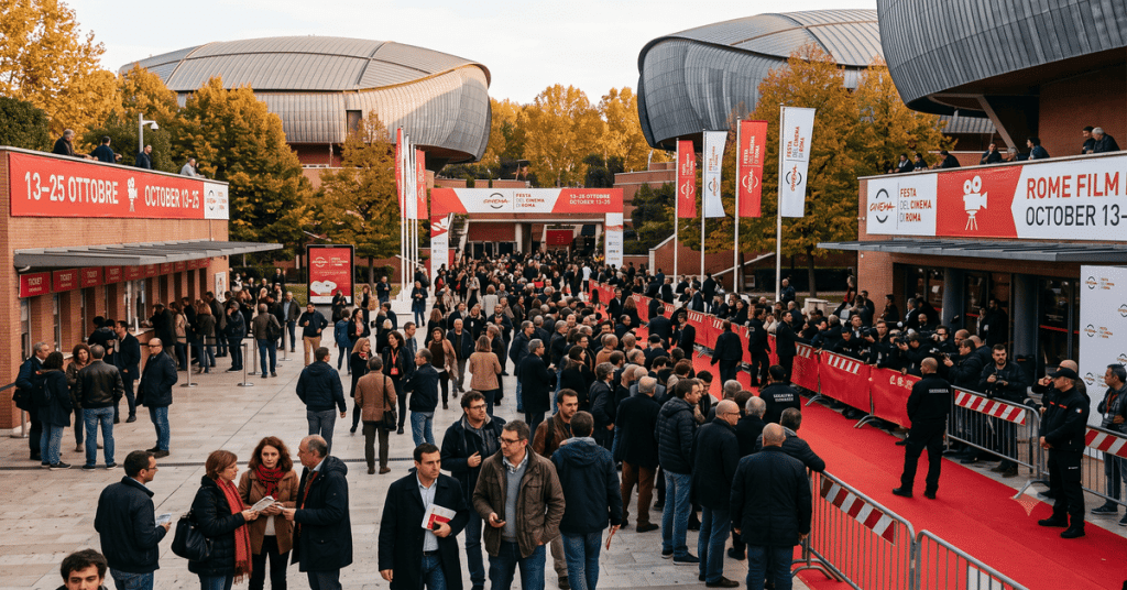 People attending the Rome Film Fest in October