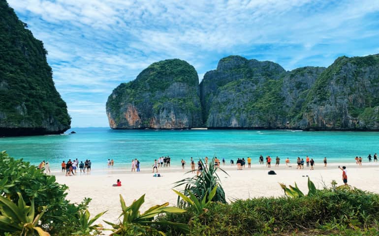 People enjoying on the Phuket Beach