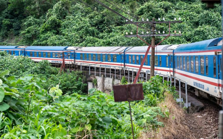 Train ride in Vietnam