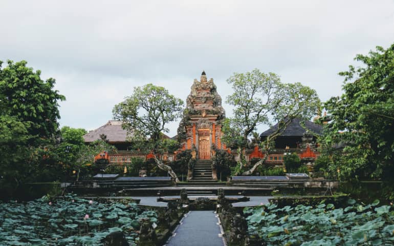 Beautiful temples in Ubud
